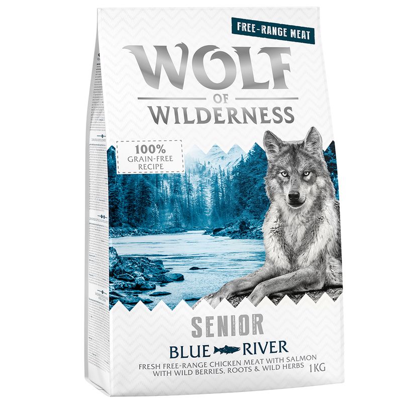 Wolf of Wilderness Senior 'Blue River' - Freilandhuhn & Lachs