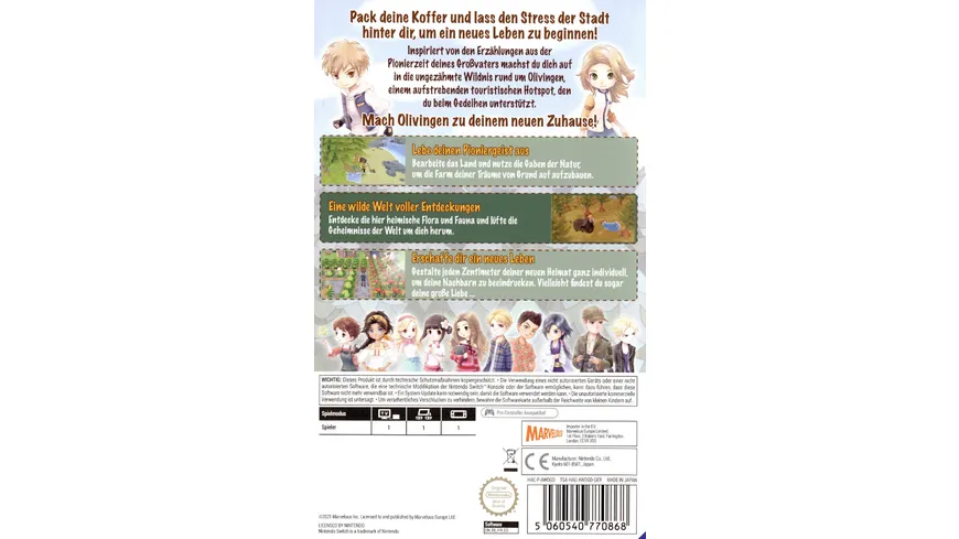 Story of Seasons - Pioneers of Olive Town