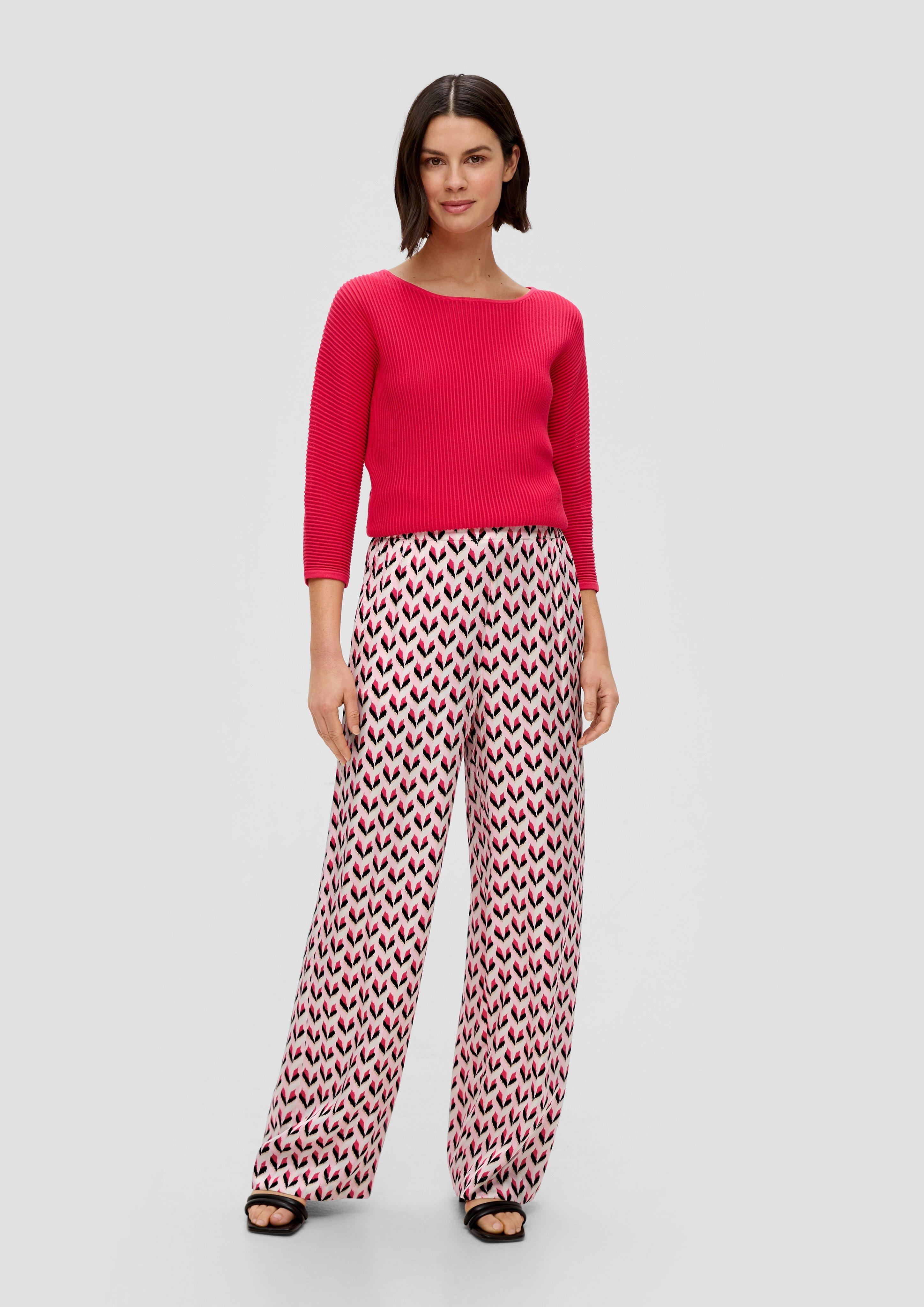 Regular: Wide Leg-Hose aus Viskose  2148056-41B1