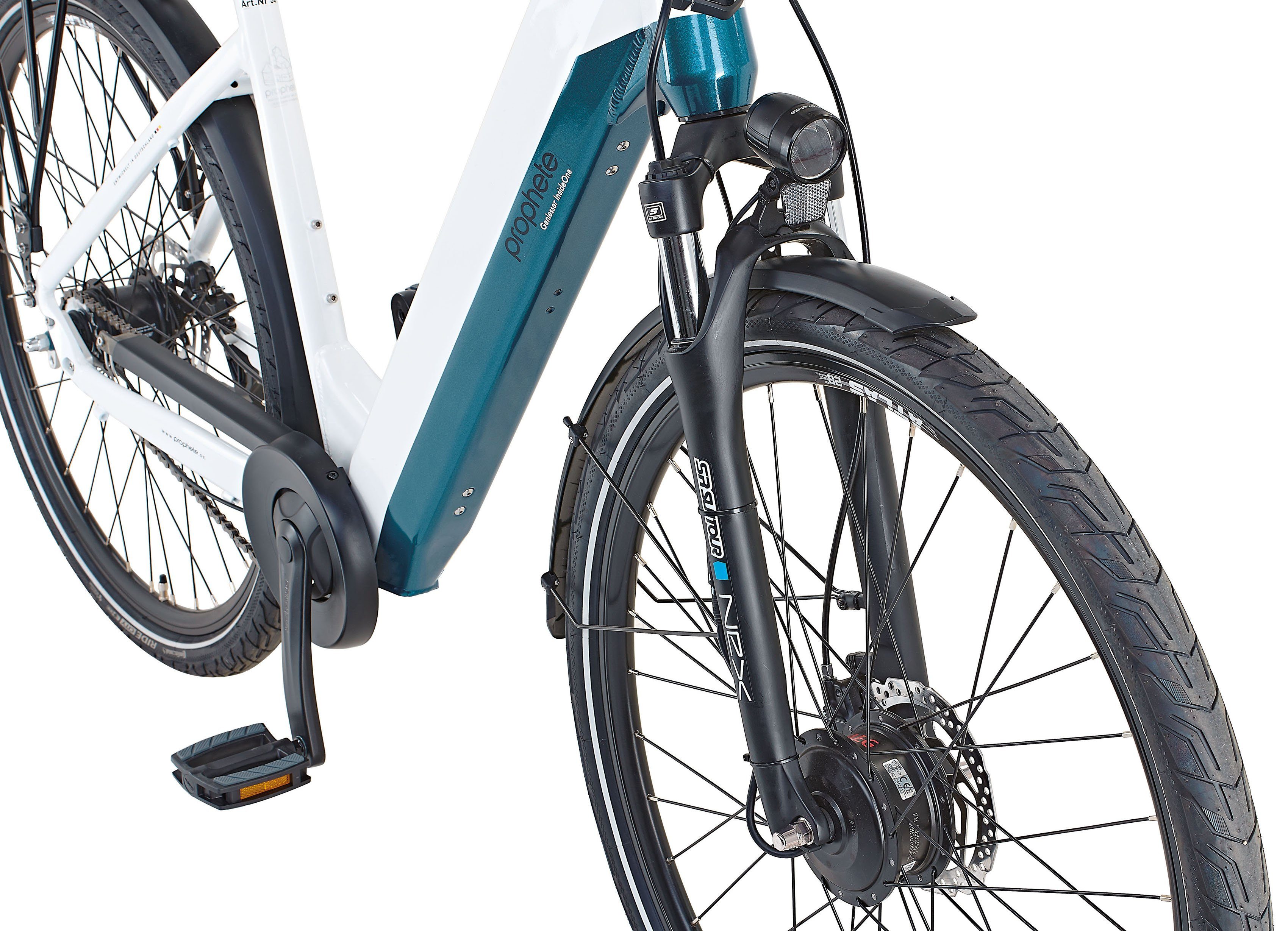 Prophete E-Bike Prophete Geniesser InsideOne, 7 Gang Shimano Nexus Schaltwerk, Nabenschaltung, Frontmotor, 468 Wh Akku