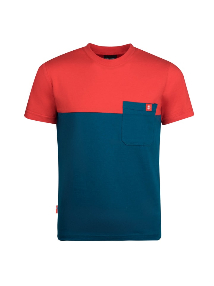 Trollkids Funktionsshirt Bergen in petrol/red günstig kaufen