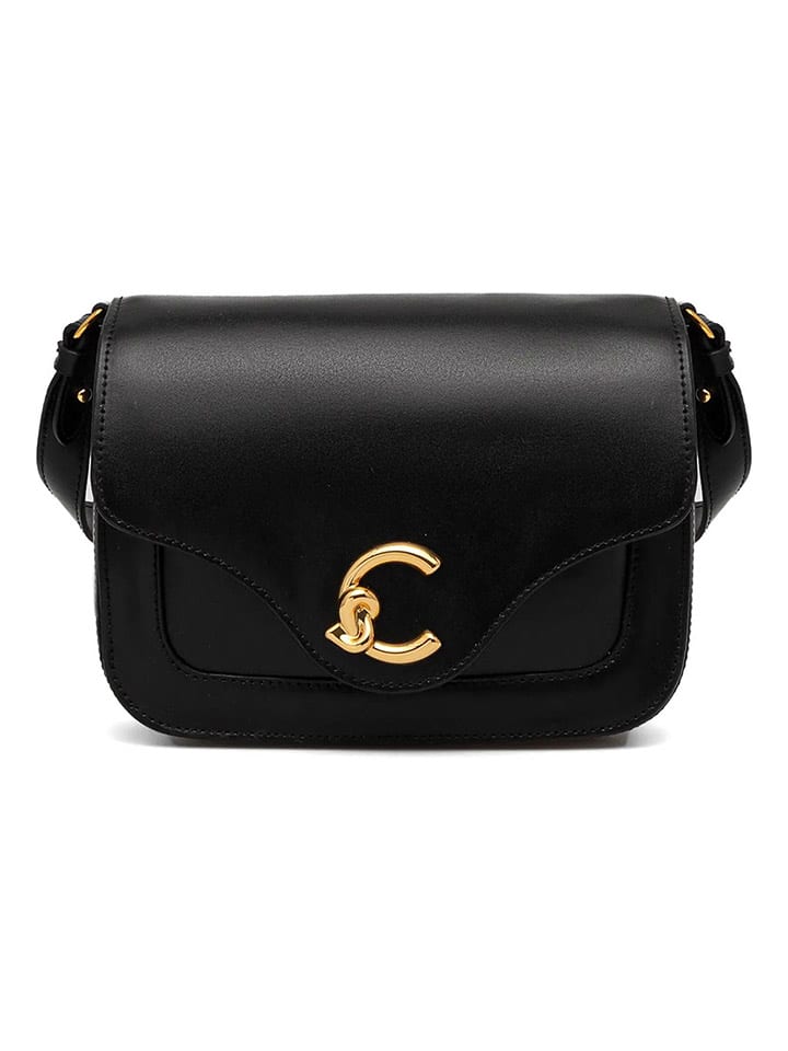 COCCINELLE Leder-Umhängetasche in Schwarz - (B)21 x (H)15 x (T)9 cm günstig kaufen onesize