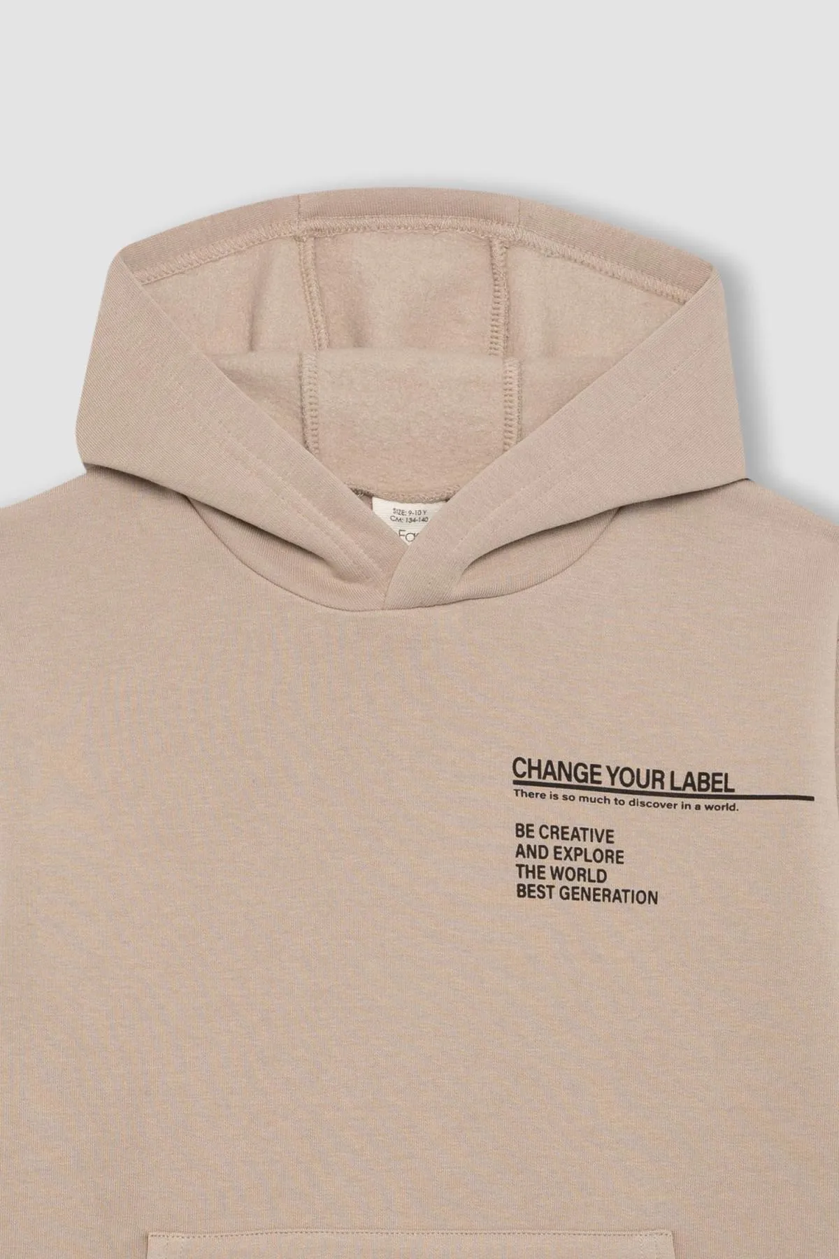 DeFacto  Dickes Sweatshirt mit Kapuze für Jungen, bedruckt, A9778a823wn