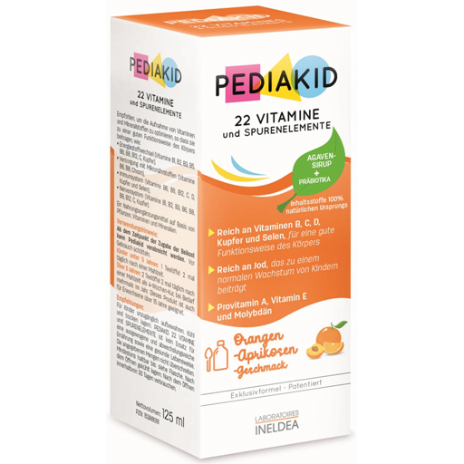 PEDIAKID 22 Vitamines Sirup  125 ml  Sirup