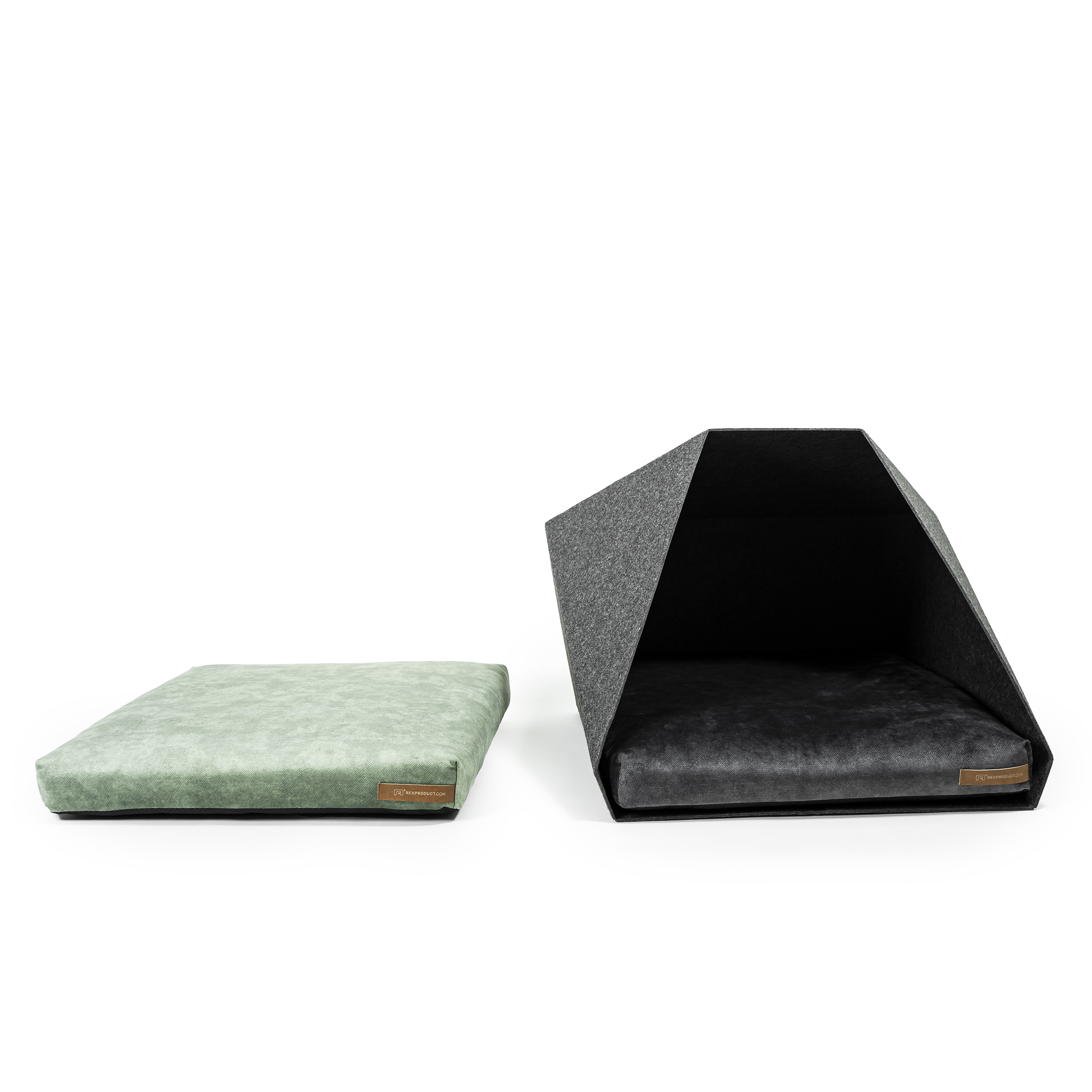 Rexproduct Hundehöhlen Rexproduct Home PetPocket dunkelgrau grün