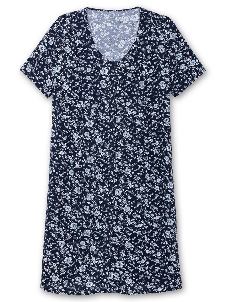 sheego Midikleid in marine gemustert günstig kaufen