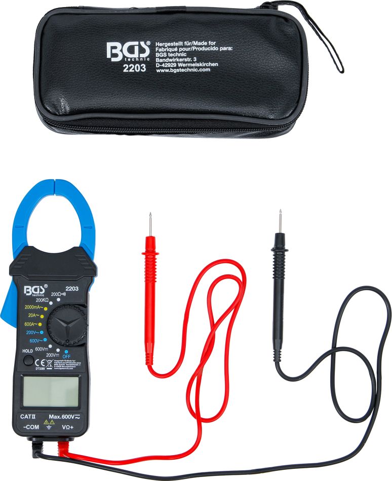 Digitální klešťový multimetr BGS 2203