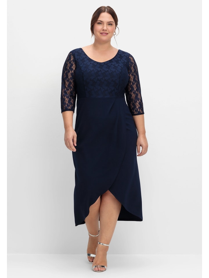 sheego Abendkleid in marine günstig kaufen