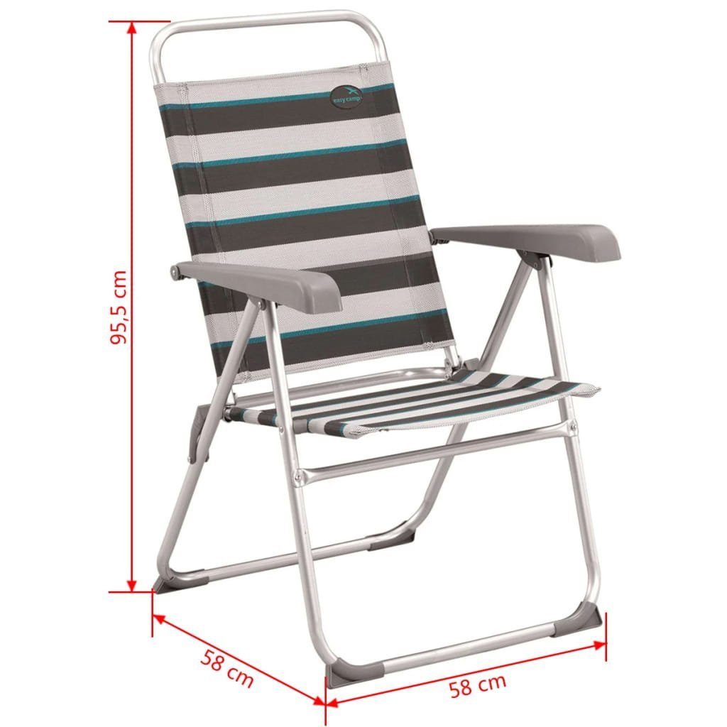 easy camp Klappstuhl Klappstuhl Spica Grau 58 x 58 x 95,5 cm 420022