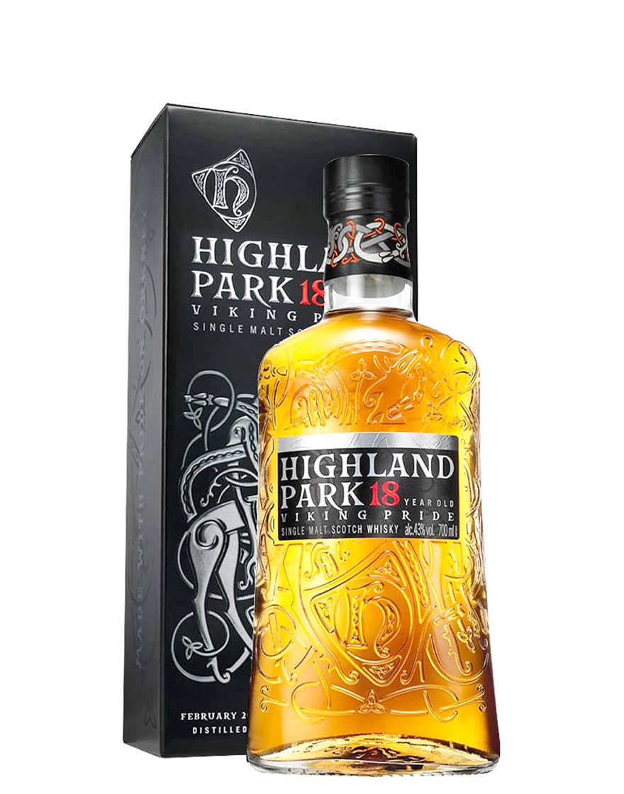 Single Malt Scotch Whisky 18 Year Old Viking Pride Highland Park 0,7 ℓ, En Étui