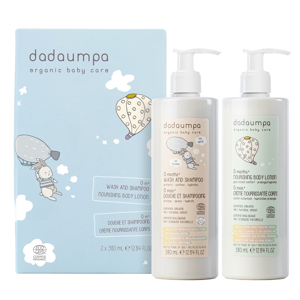 dadaumpa COFFRET SOIN ET BAIN 0+ MOIS (2x 380ml),  DADAUMPA Soin coffret