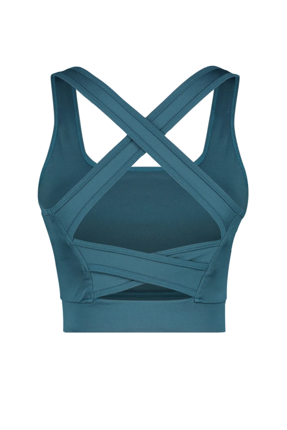 Trendyol Collection  Sport-BH mit eckigem Kragen und stützendem/formendem Rückendetail in Petrol TWOSS22SS0040