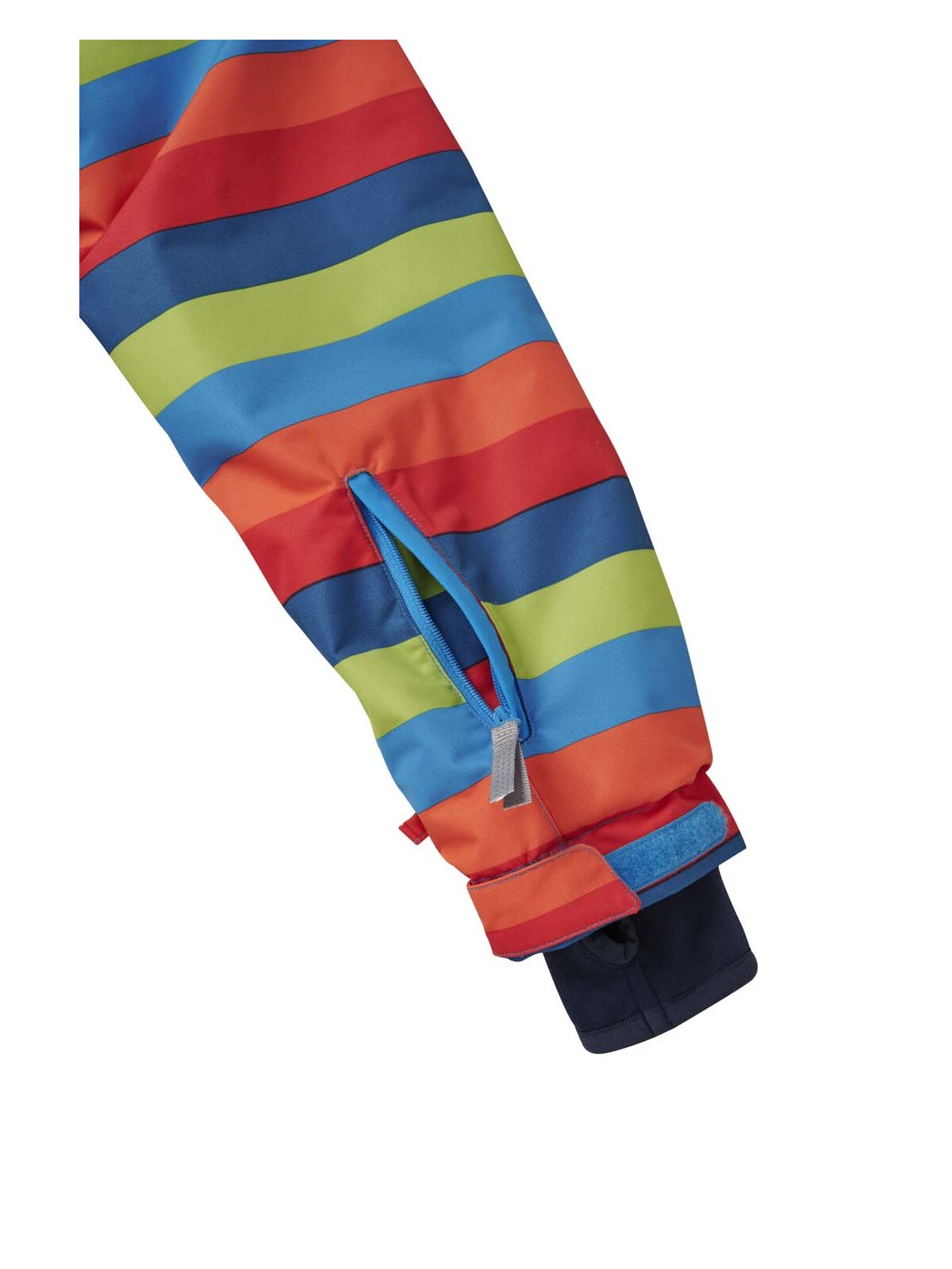 Schneejacke Stern Kids, bunt gestreift