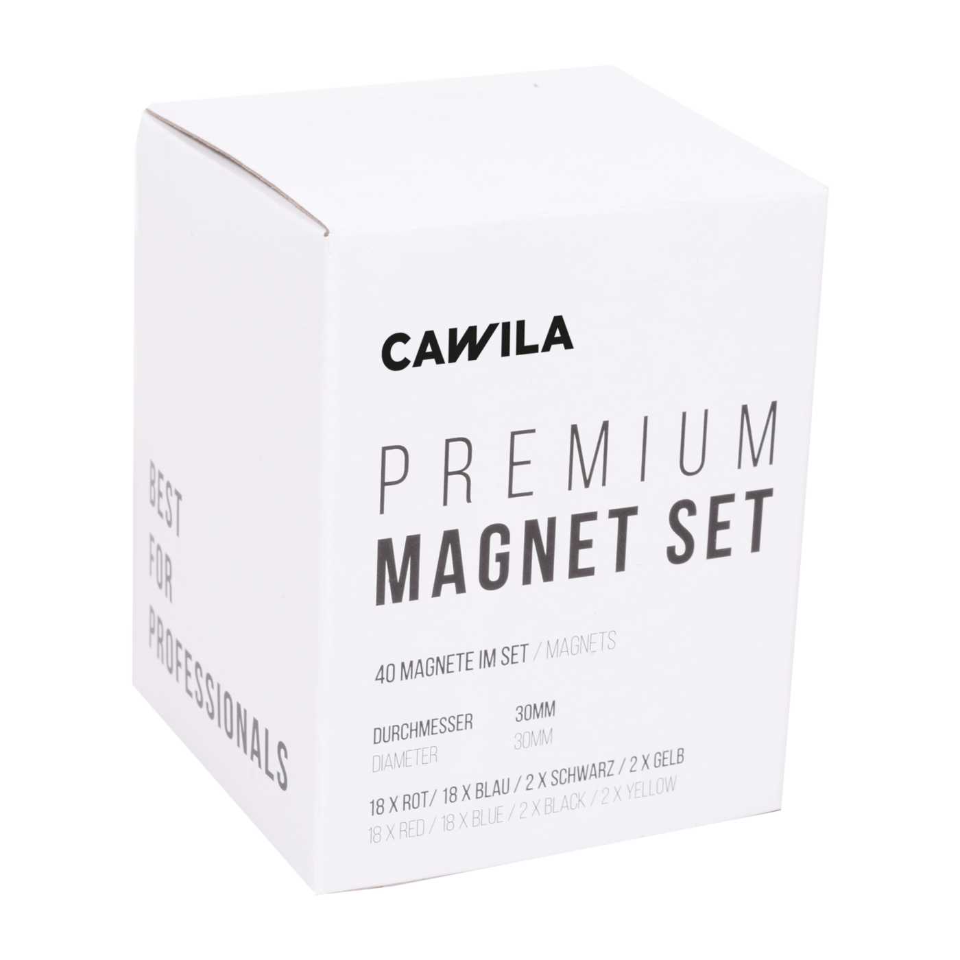 Cawila Premium Magnet Set 30mm Rot Blau