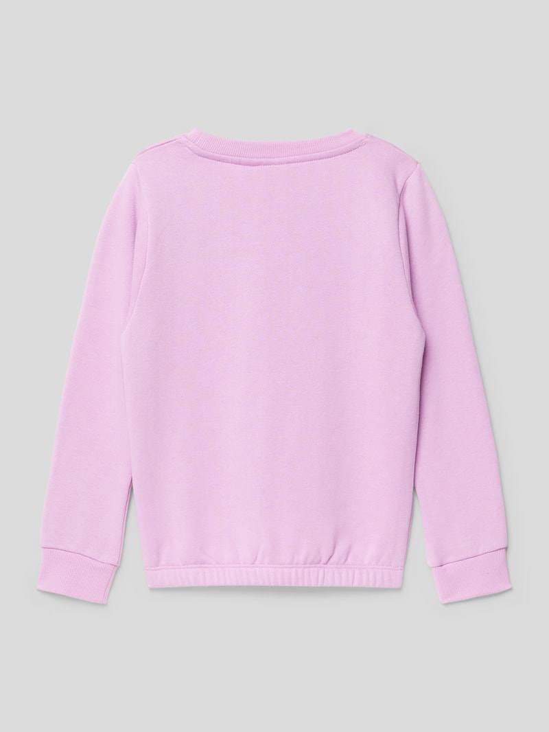 Sweatshirt mit Motiv-Print in rosa