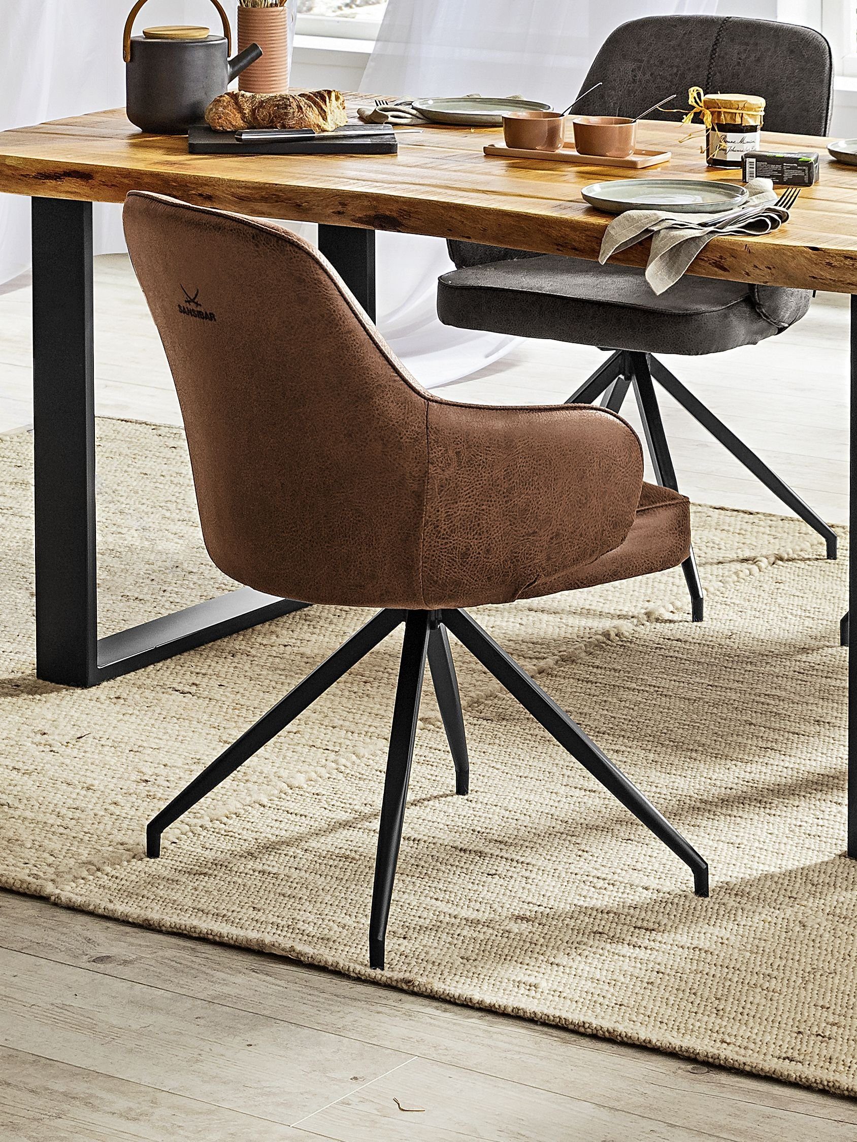 SANSIBAR Living Polsterstuhl Polsterstuhl, Polsterstuhl SANSIBAR BENSERSIEL (BHT 60x89x62 cm) BHT 60x89x62 cm