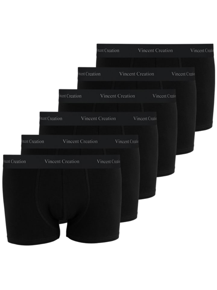 Vincent Creation® Boxershorts-Hipster 6 Stück in schwarz günstig kaufen