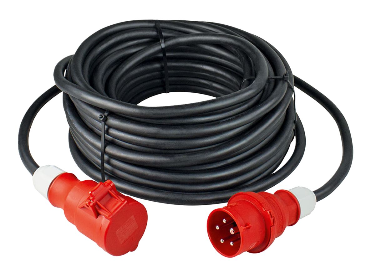Schwabe 60566 CEE Verlängerungskabel Neopren 400V/16A IP44 H07RN-F 5G1,5 verpolungssicher 10m