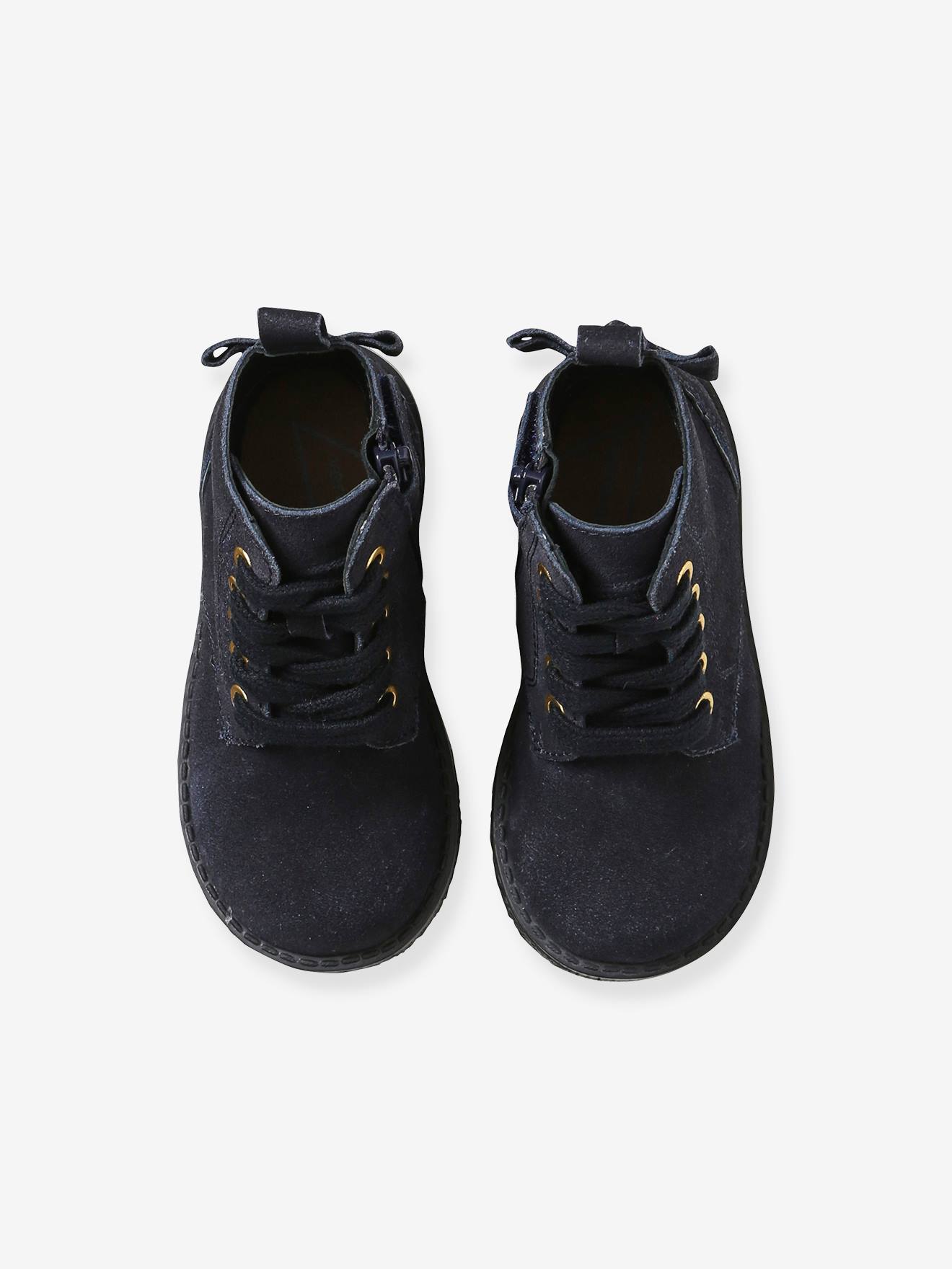 Vertbaudet Mädchen Boots, Anziehtrick - marine