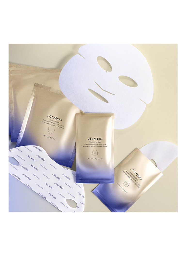 Shiseido Vital Perfection LiftDefine Radiance Face Mask - gezichtsmasker 6 sets