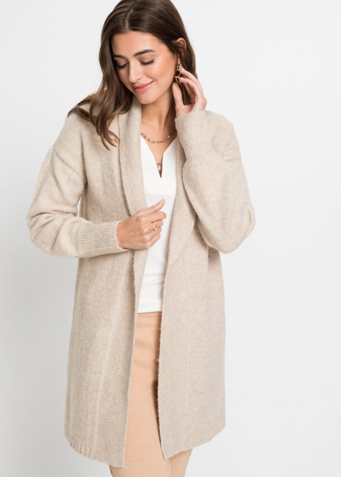 Longstrickjacke