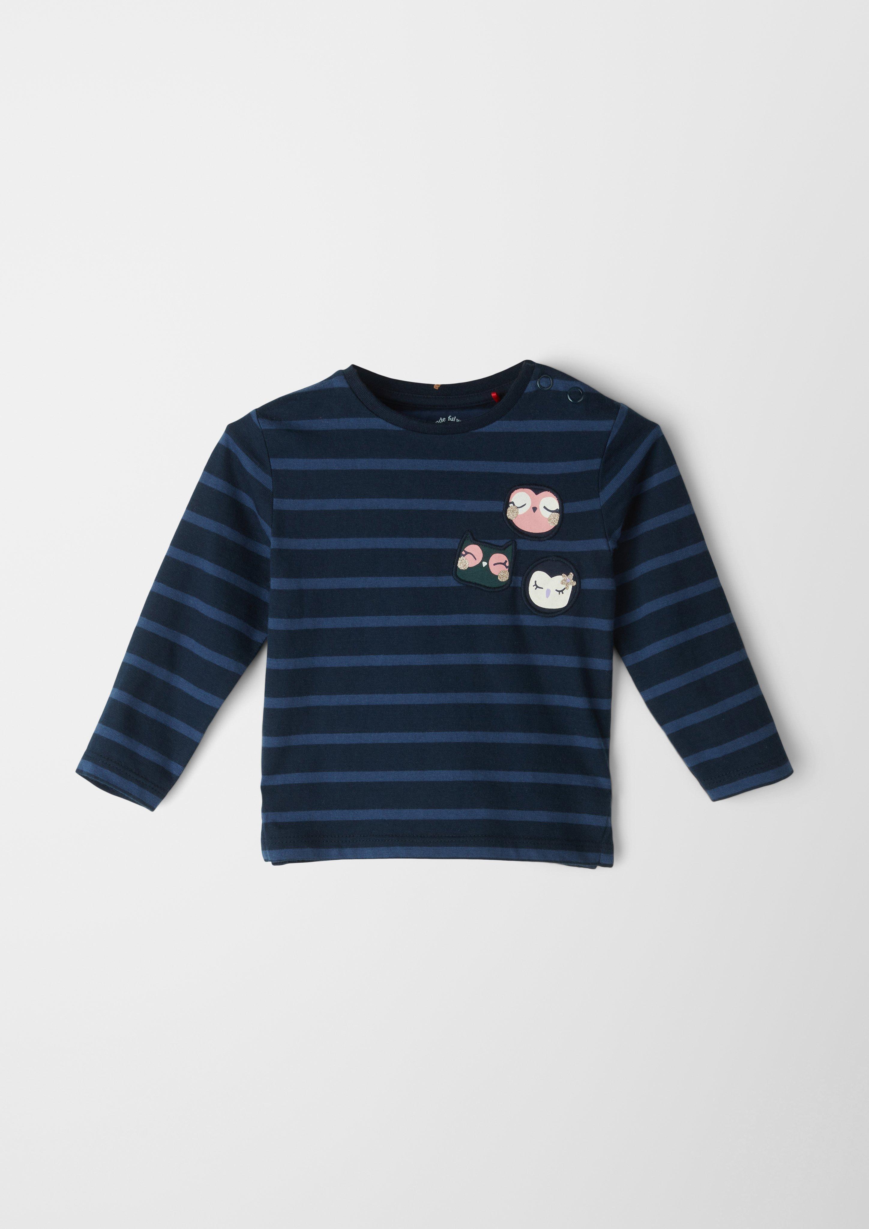 Langarmshirt mit Eulen-Patches  2120132-59G4