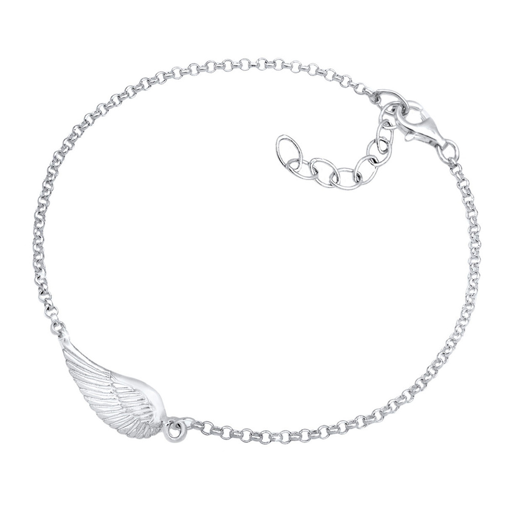 Elli Elli Bracelet Femmes Symbole Aile Ange Gardien en Argent Sterling 925 Bracelet