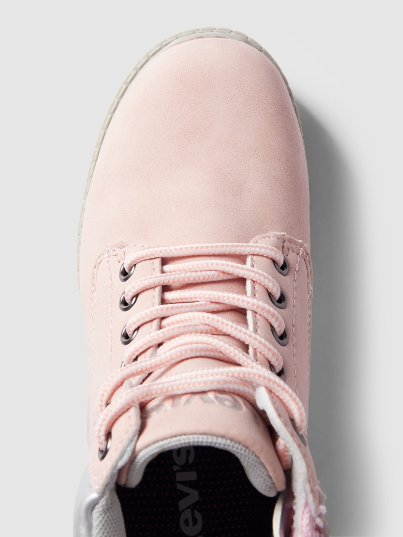 Boots in Leder-Optik Modell 'JAX PLUS' in hellrosa