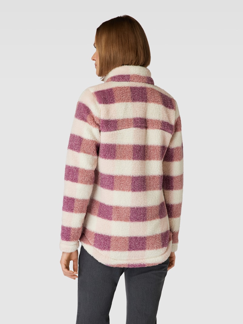 Sweatjacke mit Teddyfall Modell 'West Bend Full Zip' in rosa
