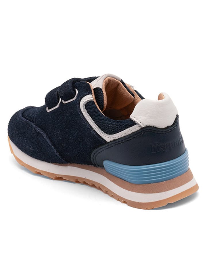 bisgaard Leder-Sneakers in Dunkelblau günstig kaufen