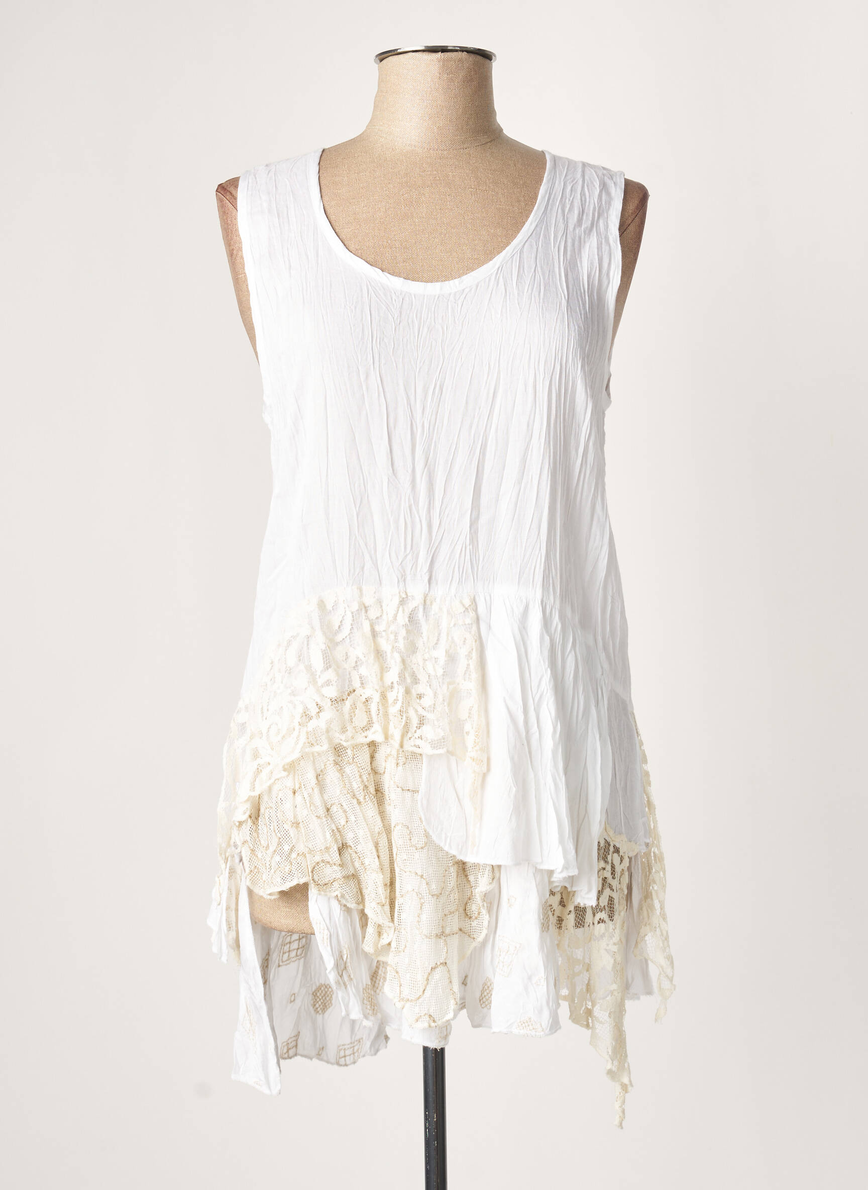 Marilu Tuniquesansmanche Femme couleur blanc
