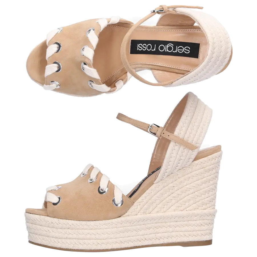 Sergio Rossi - Espadrilles SR1 ESPADRILLE Kalbsleder beige - beige
