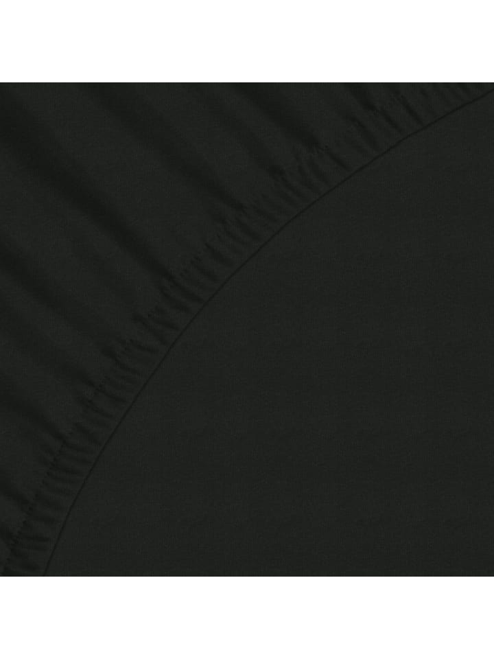 GMD Living Jersey Premium Spannbettlaken JANNEBY in Farbe Schwarz günstig kaufen