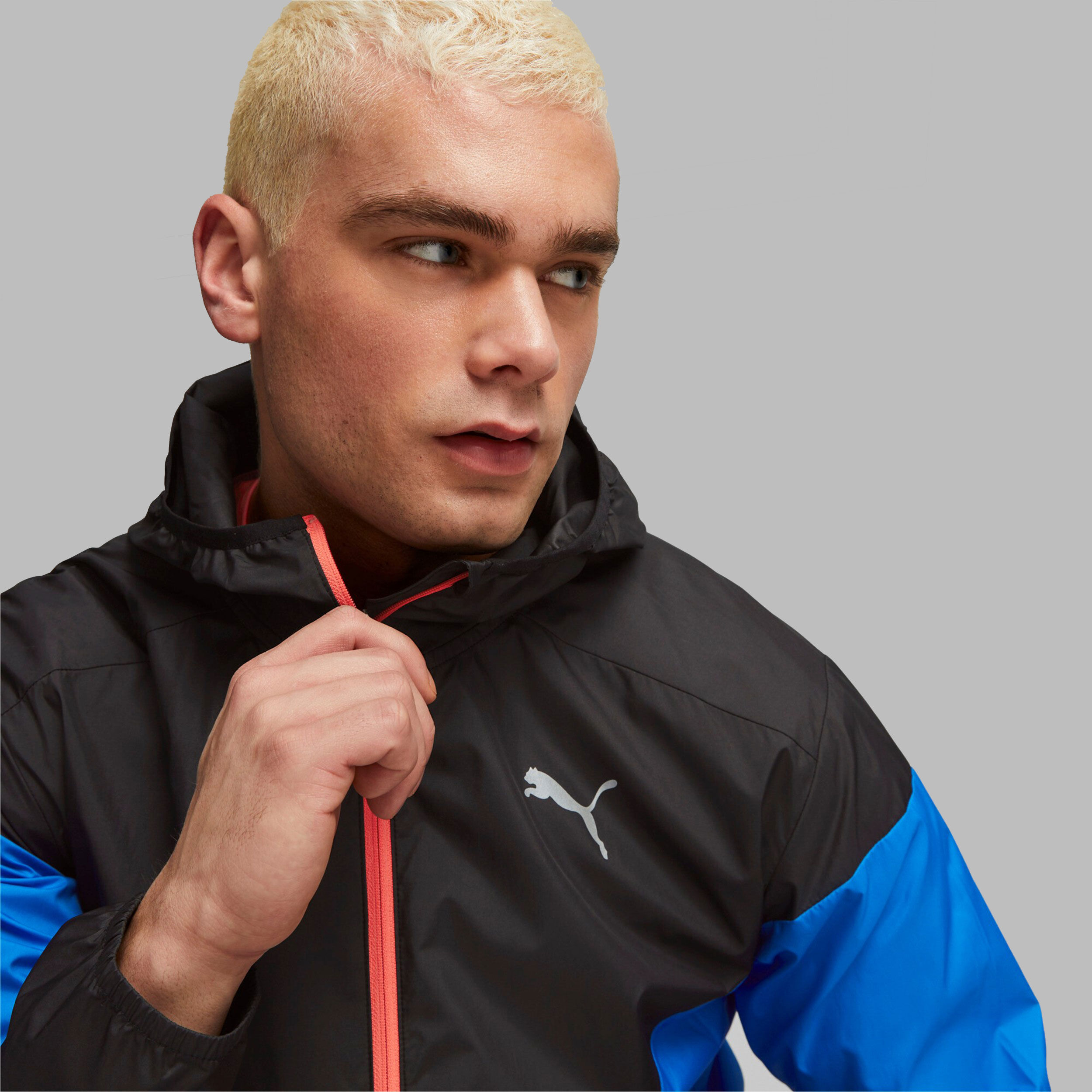 Run Lightweight Laufjacke Herren - Schwarz, Blau