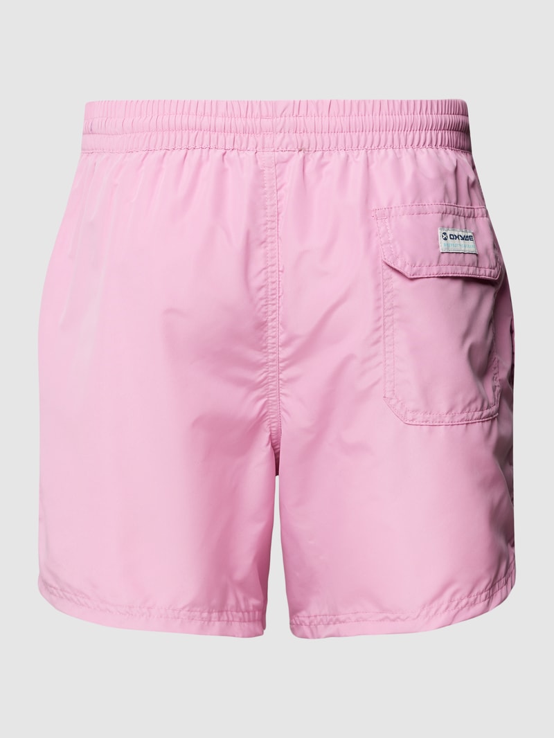 Badehose mit elastischem Bund in pink