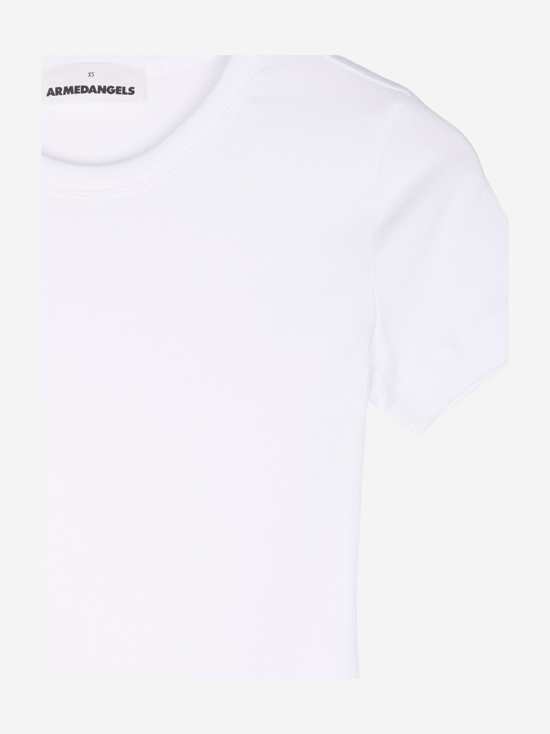 Ripp-T-Shirt Regular Fit aus Bio-Baumwoll Mix