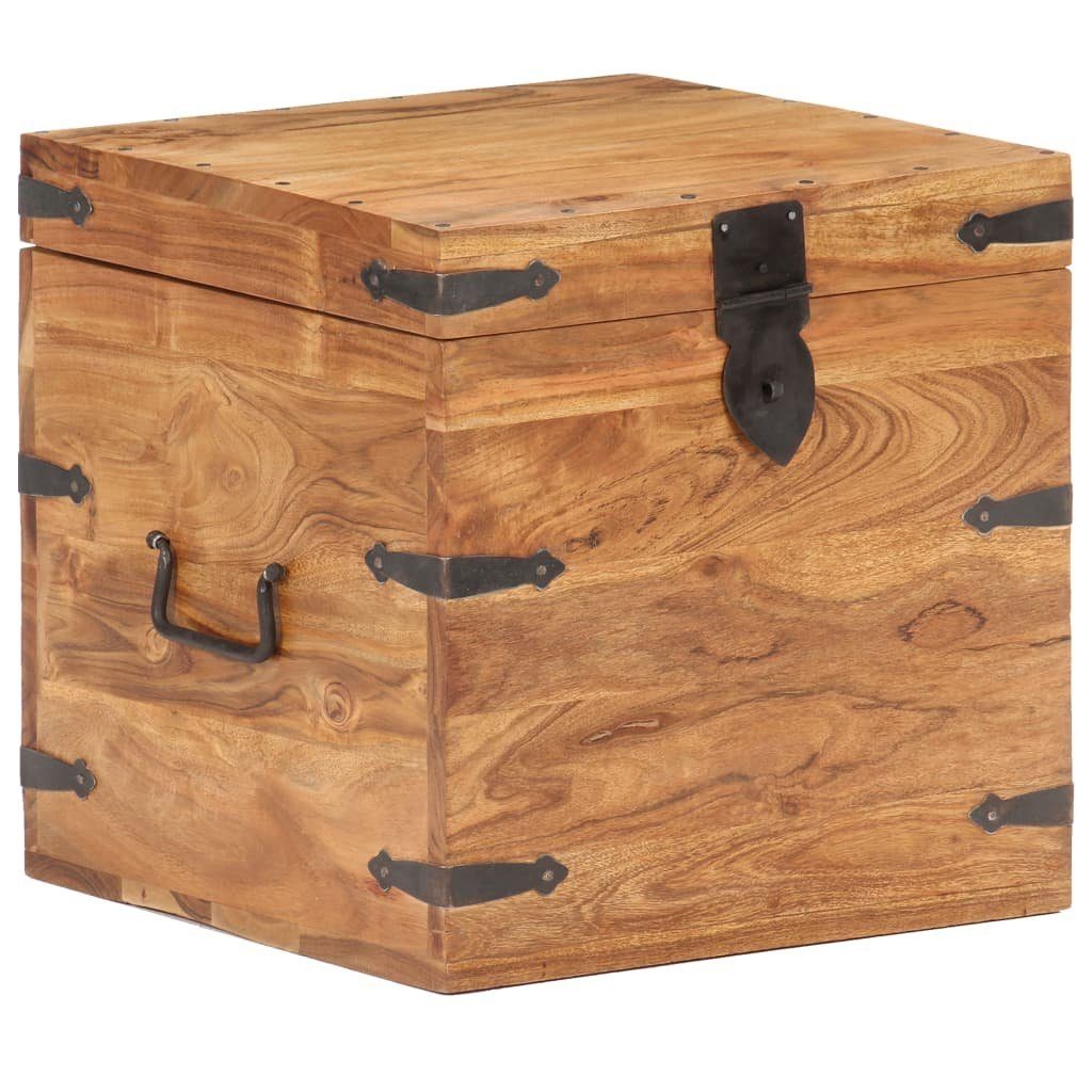 vidaXL Aufbewahrungsbox Truhe 40x40x40 cm Akazie Massivholz (1 St)