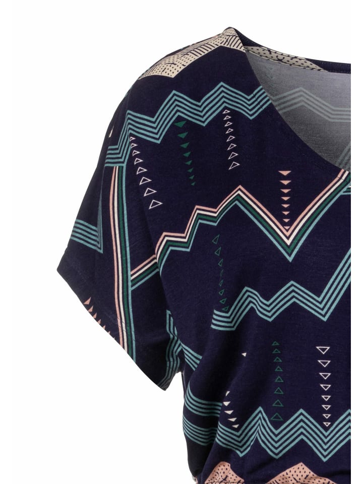 LASCANA Sleepshirt in allover-dunkelblau günstig kaufen