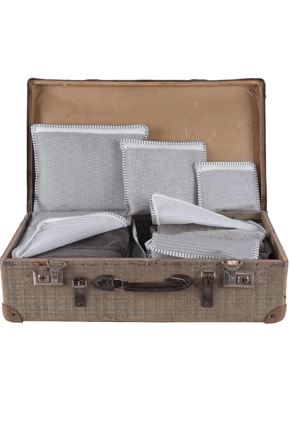 Znp Home  Reisen| Koffer Organizer Set 6-teilig| Koffer Organizer Grau