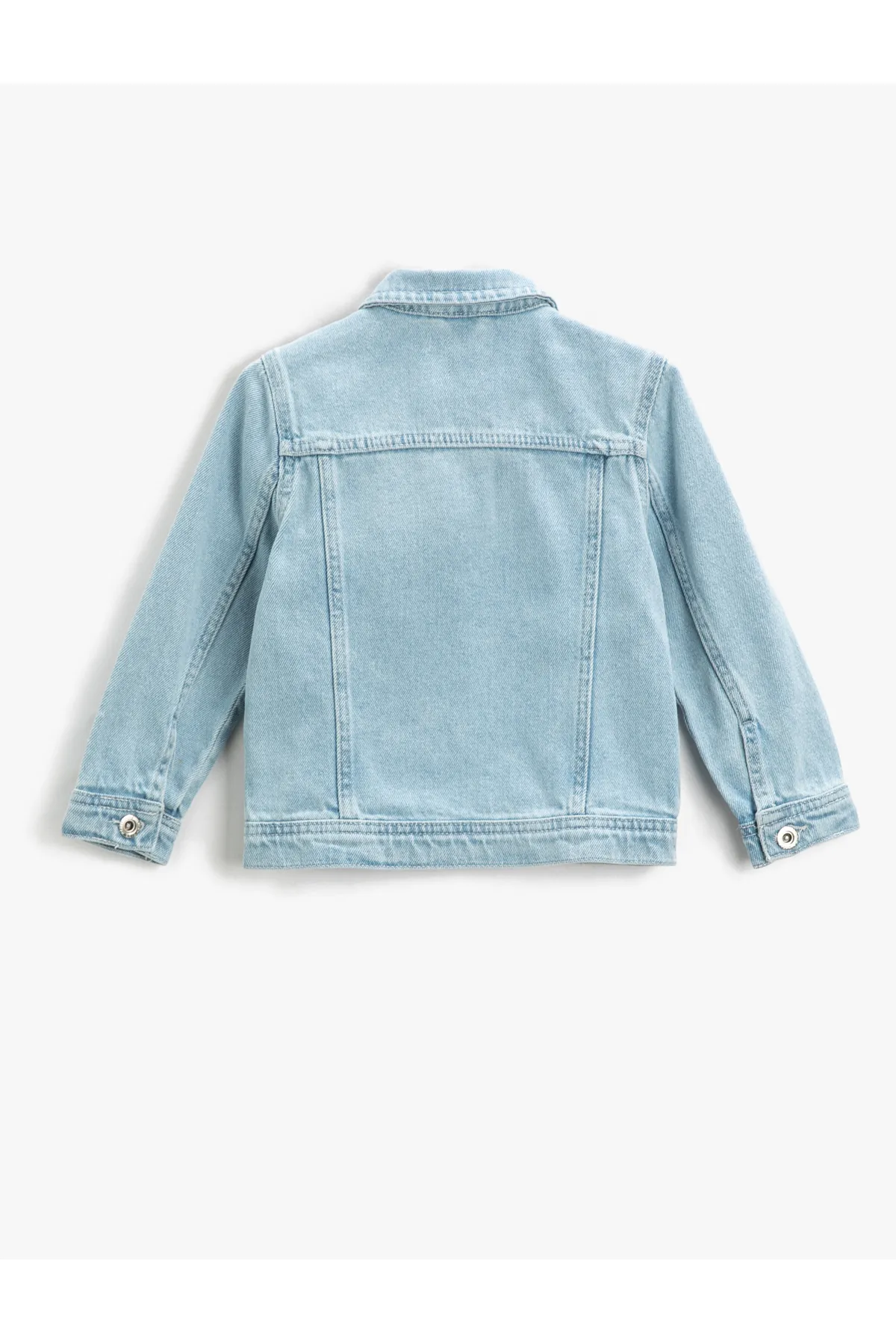 Koton  Jeansjacke mit Filet- und Pattentaschen, paillettenbestickter Baumwolle