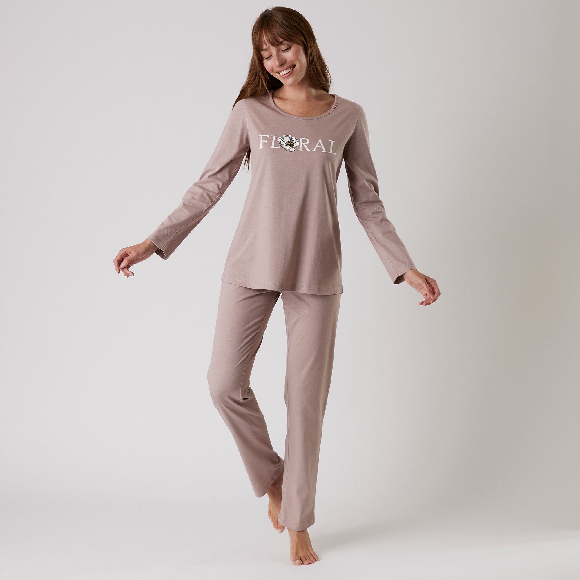 Pyjama manches longues imprimé 