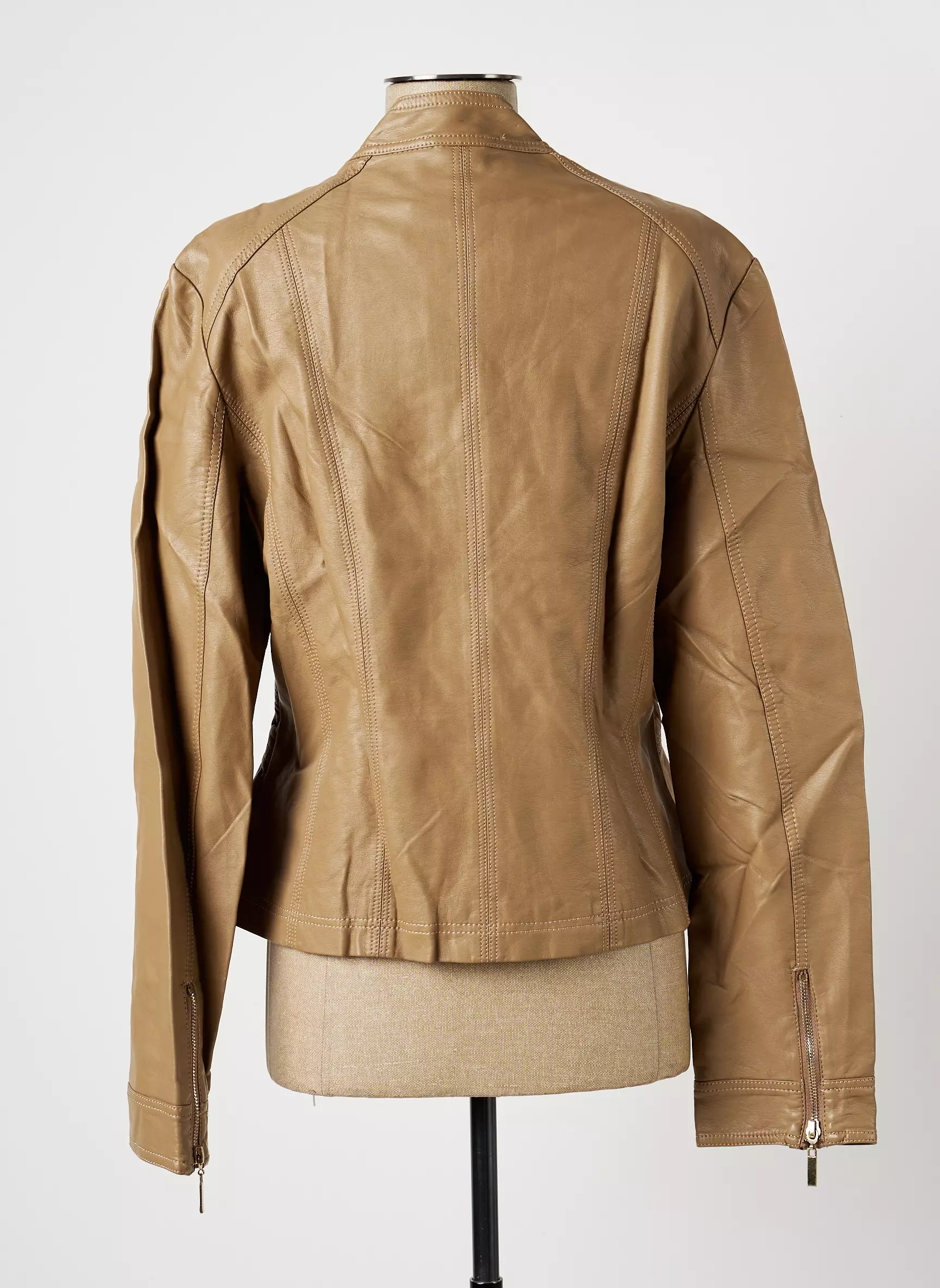 Multiples Vestesimilicuir Femme couleur beige