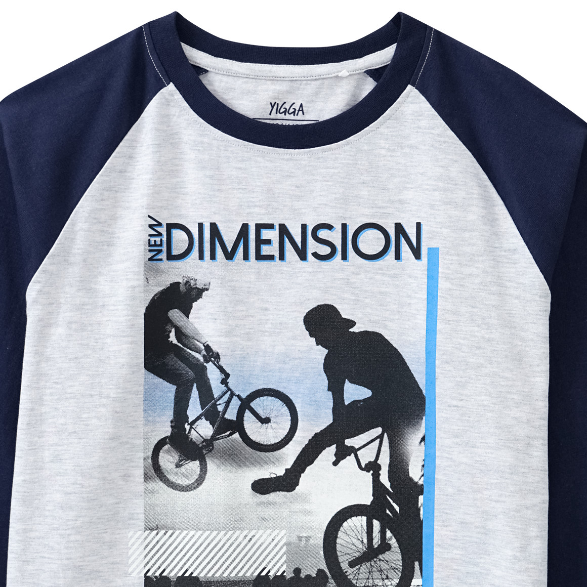 Jungen Langarmshirt mit Biker-Motiv