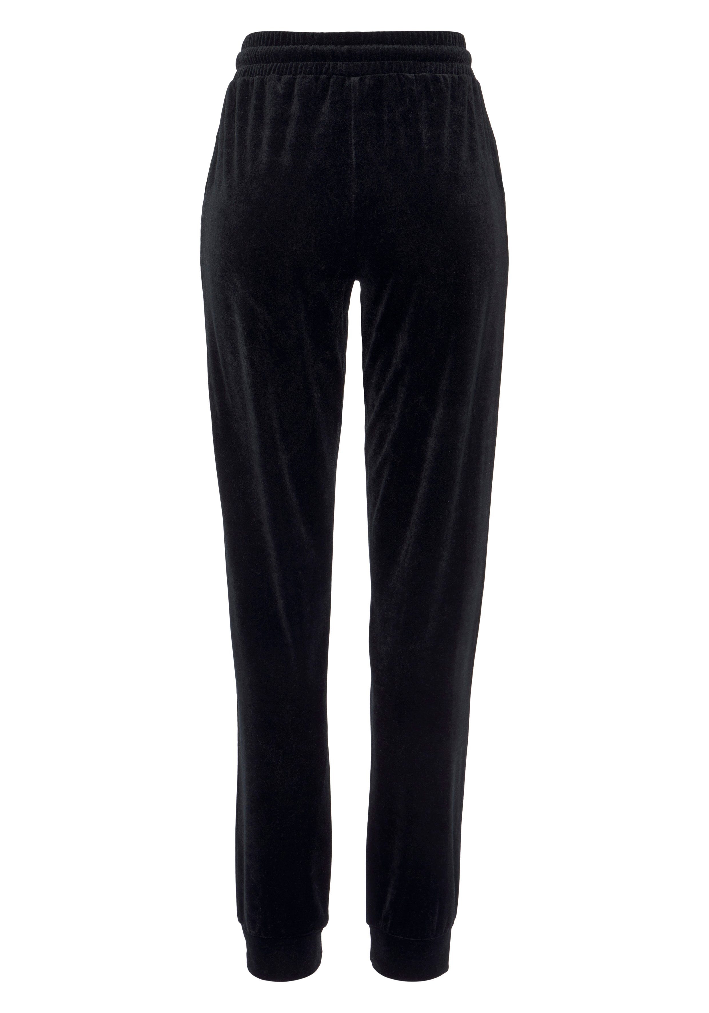 Vivance Nickihose -Loungehose mit Glitzerdruck