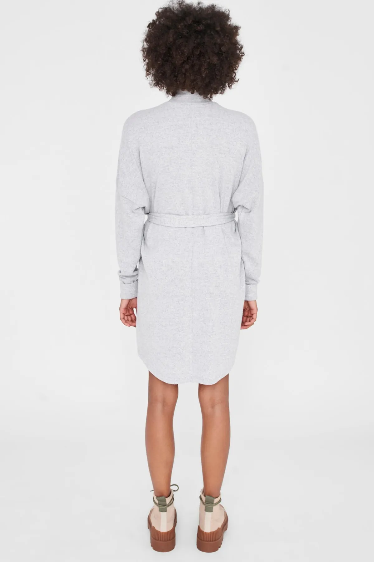 Noisy May  Hellgraues Melange-Kleid für Damen/Mädchen
