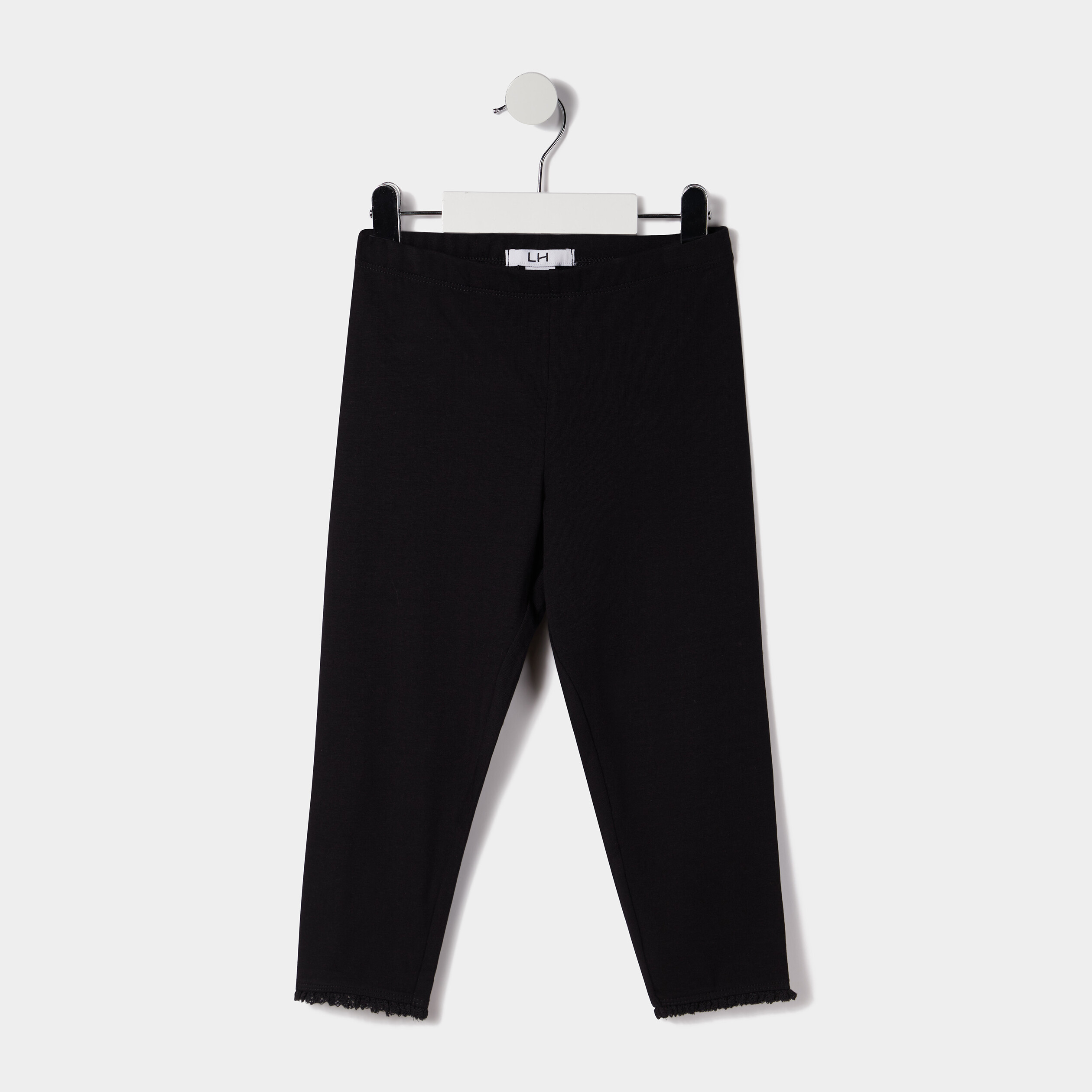 Legging 7 8ème noir fille | La Halle