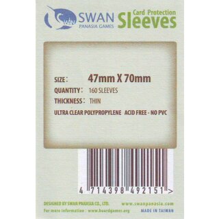 Swan Panasia Kartenhüllen 47mm x 70mm dünn (160)
