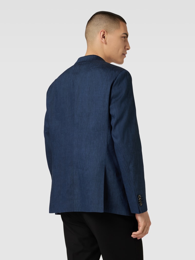 2-Knopf-Sakko mit aufgesetzten Taschen Modell 'Manel' in marineblau