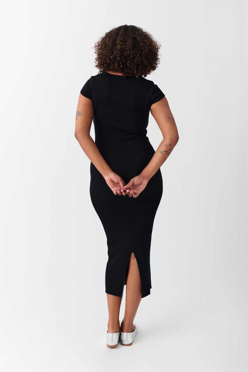 Knitted midi dress