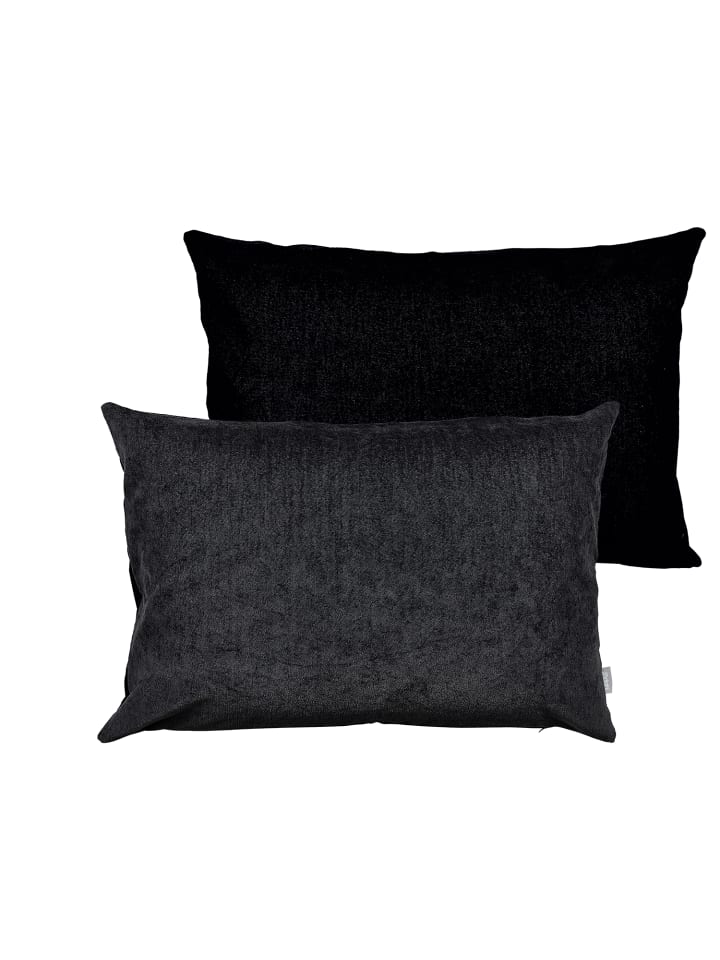 SÖDAHL Kissenbezug Washed Chenille in Black günstig kaufen 40 x 60 cm